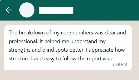 Customer WhatsApp Testimonial feedback 6